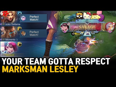 The team gotta Respect Lesley after Savage | Mobile Legends