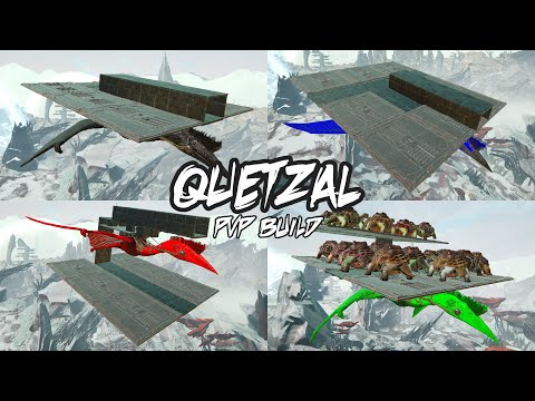 Quetzal build PvP | Platform building | Official settings hatchframe Quetzal | ARK Survival Evolved