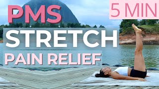 STRETCH FOR PMS | Stretching Routine for Pain Relief and Relaxation | Do This to Reduce Cramps