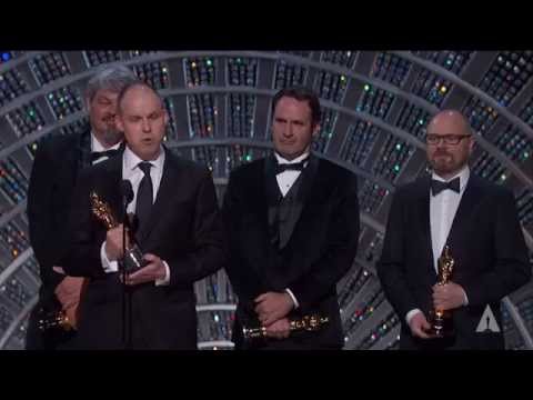 Thumbnail of the video: "Interstellar" winning the Oscar® for Visual Effects