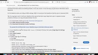 Setup Single Sign-On for your Salesforce users