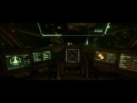Star Citizen - Anvil Hurricane  vs pirates, with pilot and turret