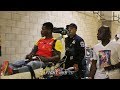 PATRICK ALLOTEY BEING TAKEN BY AMBULANCE AFTER JAIME MUNGUIA FIGHT