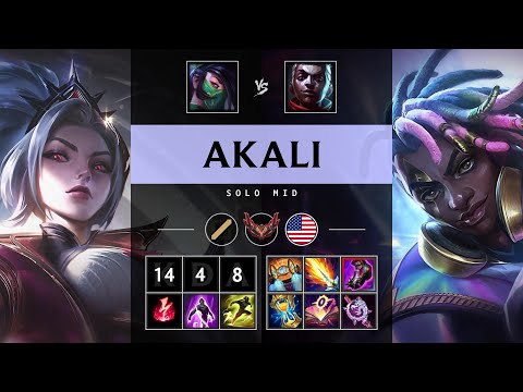 Akali Mid vs Ekko - NA Grandmaster Patch 25.12