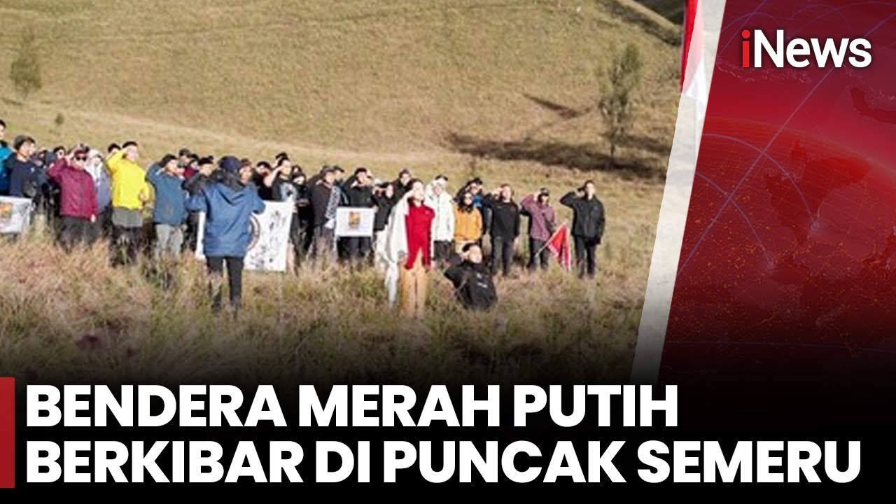 Merah Putih Berkibar di Gunung Semeru, Keterbatasan Fisik tak jadi Penghalang | iNews Malam | 15/08