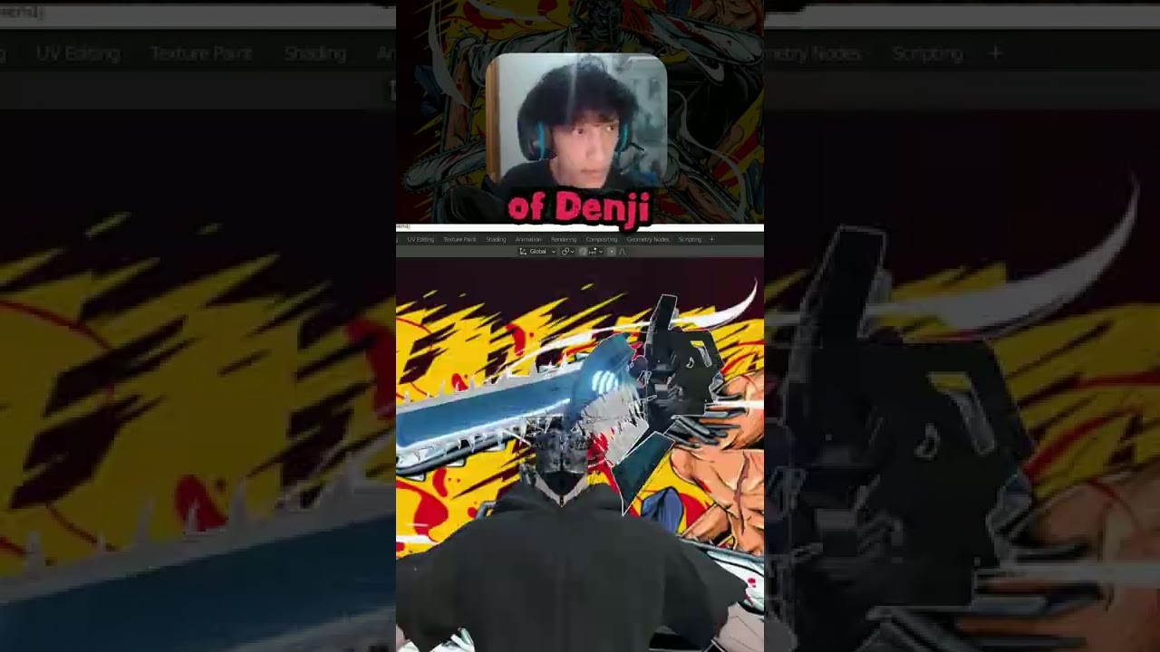 Remaking #chainsawman poster I found on #behance