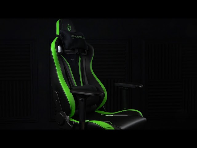 Gamer szék noblechairs EPIC Sprout Edition PU Bőr Fekete/Zöld