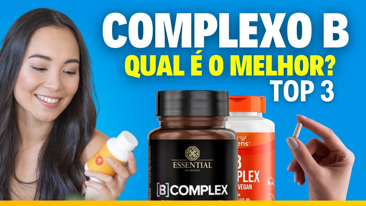 Miniatura da avaliação em vídeo de Suplemento Essential Nutrition Complexo B Vegano 120 Cápsulas