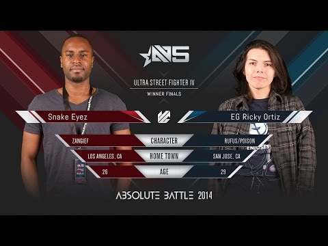 Absolute Battle 5 - USFIV - Snake Eyez vs EG Ricky Ortiz Winners Finals