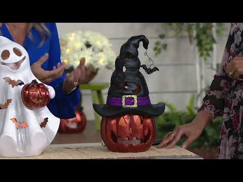 Indoor/Outdoor Illuminated Cutout Halloween Figure on QVC