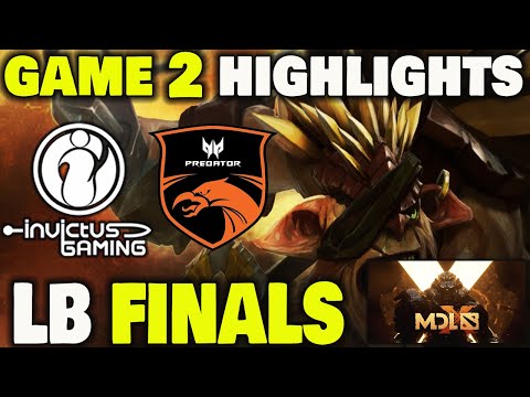 INVICTUS GAMING VS TNC PREDATOR GAME 2 Highlights MDL Chengdu Major Lower Bracket Finals