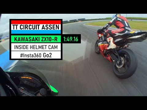 TT Circuit Assen / Kawasaki ZX10-R / 1:49.1 / Inside Helmet Cam / 30.05.2023 / Tim Berger #insta360