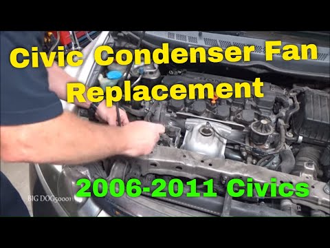 Honda Civic A/C Condenser Fan Replacement 2006 (2006-2011 Similar)