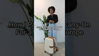 How to pack a carry on for 3 weeks in europe #europetrip #packingtips #packingtime