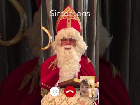 Sinterklaas aan de telefoon Video