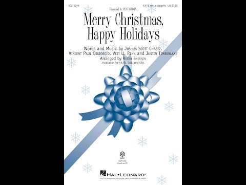 Merry Christmas, Happy Holidays (SATB Choir) - Arranged by Roger Emerson