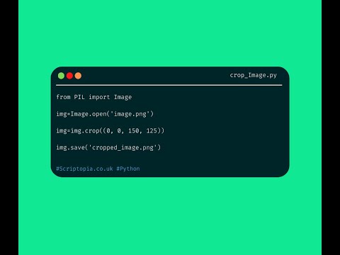 How To Crop An Image Using Python Python For Beginners