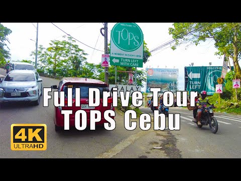 Cebu City to Tops | Drive Tour 4K | Busay, Cebu City, Cebu Philippines