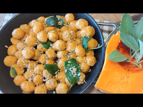 GNOCCHI di ZUCCA SENZA IMPASTARE RICETTA FURBA gnocchi di zucca senza uovo senza patate