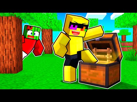 Sunny uses SECRET DOORS to CHEAT in Hide and Seek Minecraft!
