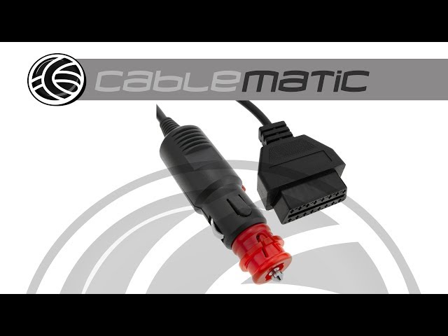 Vídeo relacionado con Cable de alimentación OBD automático con clip de conector de ahorro de memoria con pantalla de voltaje digital para preservar la configuración del coche durante el proceso de reemplazo de la batería