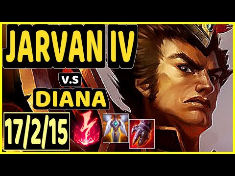 ZERGSTING (JARVAN IV) vs DIANA - 17/2/15 KDA JUNGLE GAMEPLAY - EUW Ranked DIAMOND