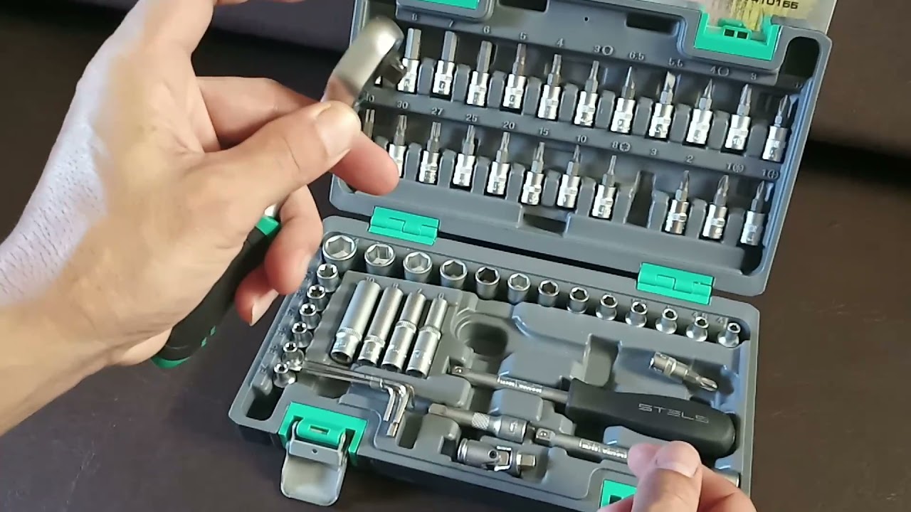 Jogo De Soquete 57 Peças 1/4 STELS