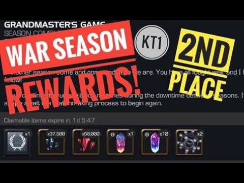 Huge War Season Rewards Opening! 6 Star Crystals X4 + More!