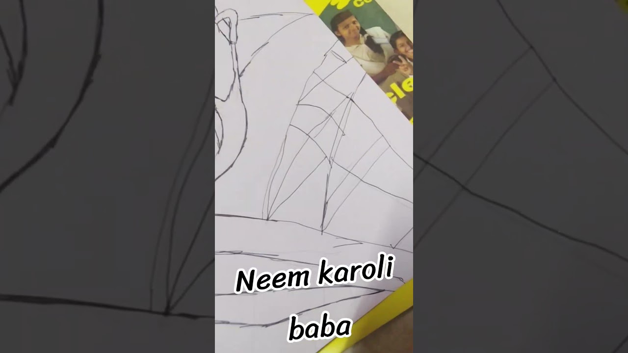 neem karoli baba ji drawing 😍😍🙏 #shorts #drawing #neemkarolibaba