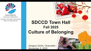 SDCCD Town Hall - November, 5, 2025