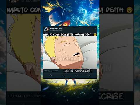 Naruto Breaks Down After Kurama’s Death 💔 | Saddest Moment in Boruto 🥺 #naruto #boruto