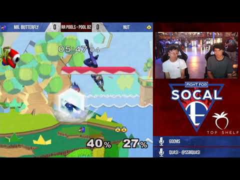 Fight For SoCal 8 - Mr. Butterfly (Falco) VS Nut (Sheik) - SSBM - RR Pools (B3)