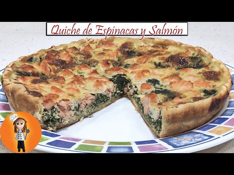 Quiche de Espinacas y Salmón | Receta de Cocina en Familia
