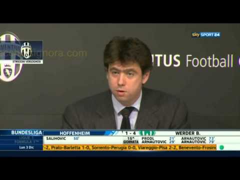 Andrea Agnelli parla dello striscione su Superga e della partita Juventus Shakthar Donetsk