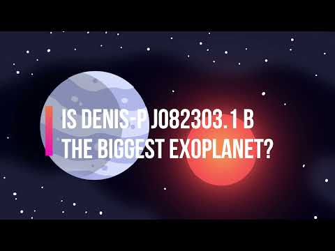 Is DENIS P J082303 1 b the biggest exoplanet?
