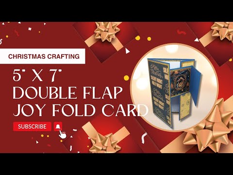 🎁 5x7 Double Flap Joy Fold Card | Christmas Craft Series