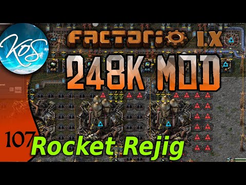 Factorio 248k Mod 107 - SPACE SHUTTLE SQUARE DANCE! - Tips & Tricks