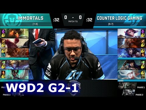 Immortals vs CLG Game 1 | S7 NA LCS Spring 2017 Week 9 Day 2 | IMT vs CLG G1 W9D2