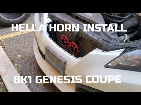 HYUNDAI GENESIS COUPE HORN REPLACEMENT [ HELLA HORNS ]