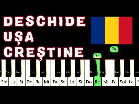 DESCHIDE USA CRESTINE Tutorial Pian COLINDE ROMANESTI
