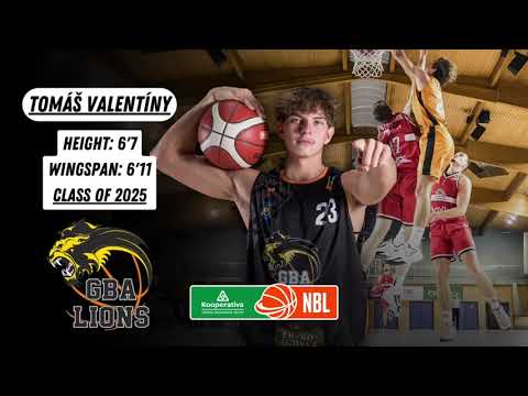 Tomáš Valentíny 2024-25 GBA Lions Midseason Highlights