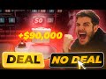 PLAYING DEAL OR NO DEAL WITH REAL MONEY 90 000 Case Win Or Fail