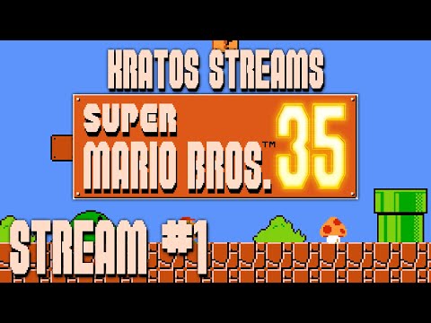 Kratos Streams Super Mario Bros 35 Part 1: Mario Battle Royale!