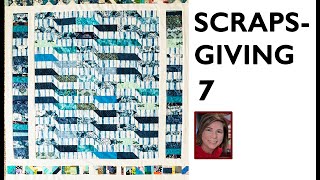 ♻️ 😇  Charity Quilt 7 from Scraps ✂️ ♻️ | Quilting 4 Good | Waterfall 💙 | Free Quilt Tutorial