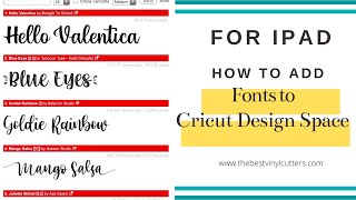 How to Add Fonts to Cricut Design Space on iPad [Super Easy!]