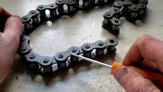 Removing Links From Two Types of Roller Chains