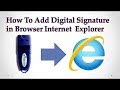 How To Add Digital Signature in Browser | how to import a digital certificate to your browser store