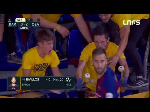 Gol Rivillos (4-2) Barça FS - Osasuna Magna. J10, 1Div. LNFS