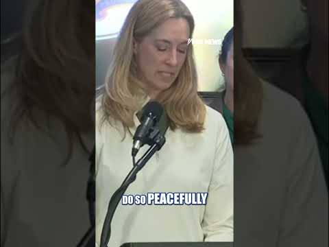 Mikie Sherrill URGES anti-ICE protesters to 'BRING THE TEMPERATURE DOWN' #shorts #us #news
