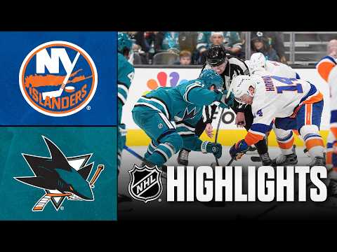 Islanders vs. Sharks | NHL Highlights | March 07, 2026